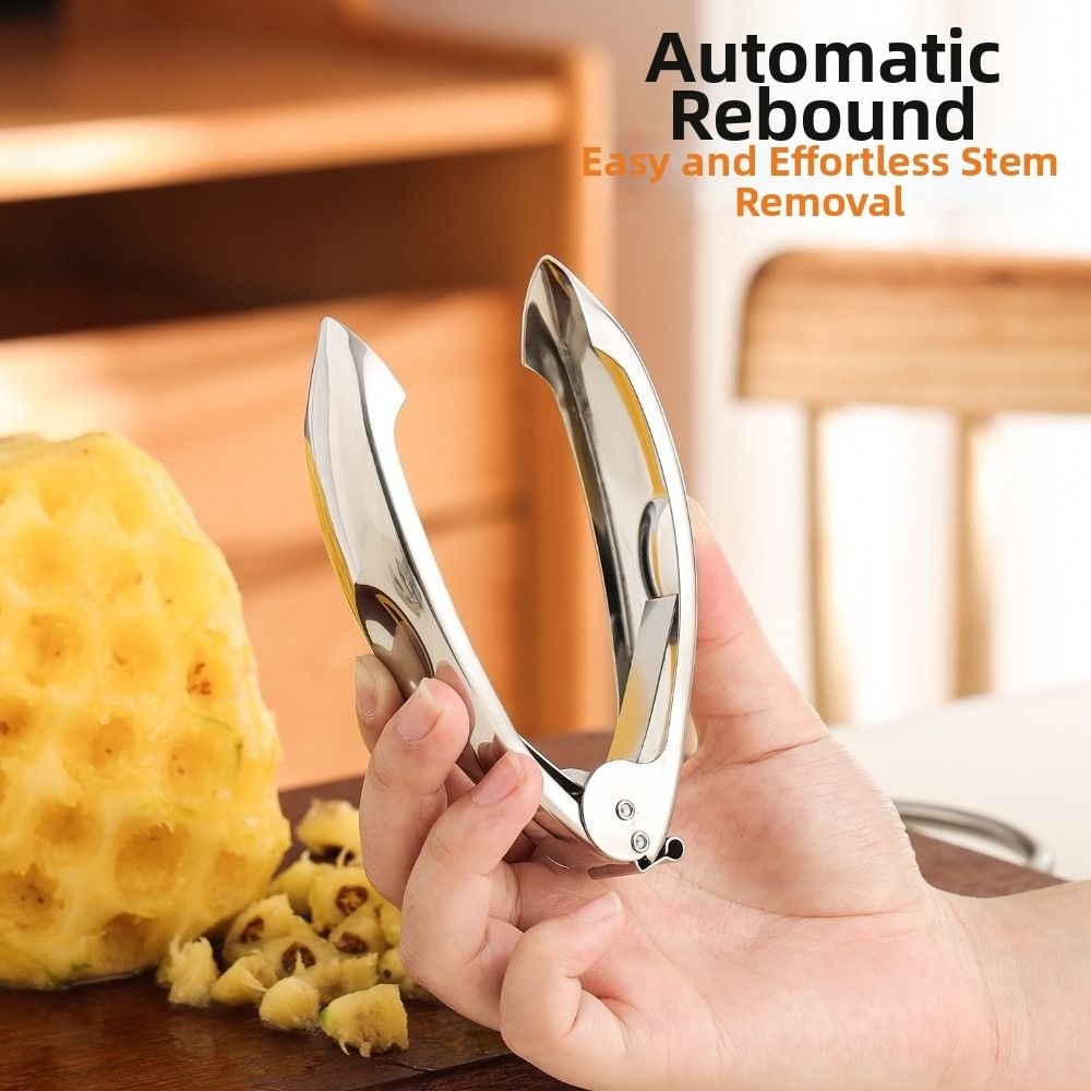 Pineapple Corer Slicer - Stainless Steel Pineapple Tweezer Efficient Anti-rust
