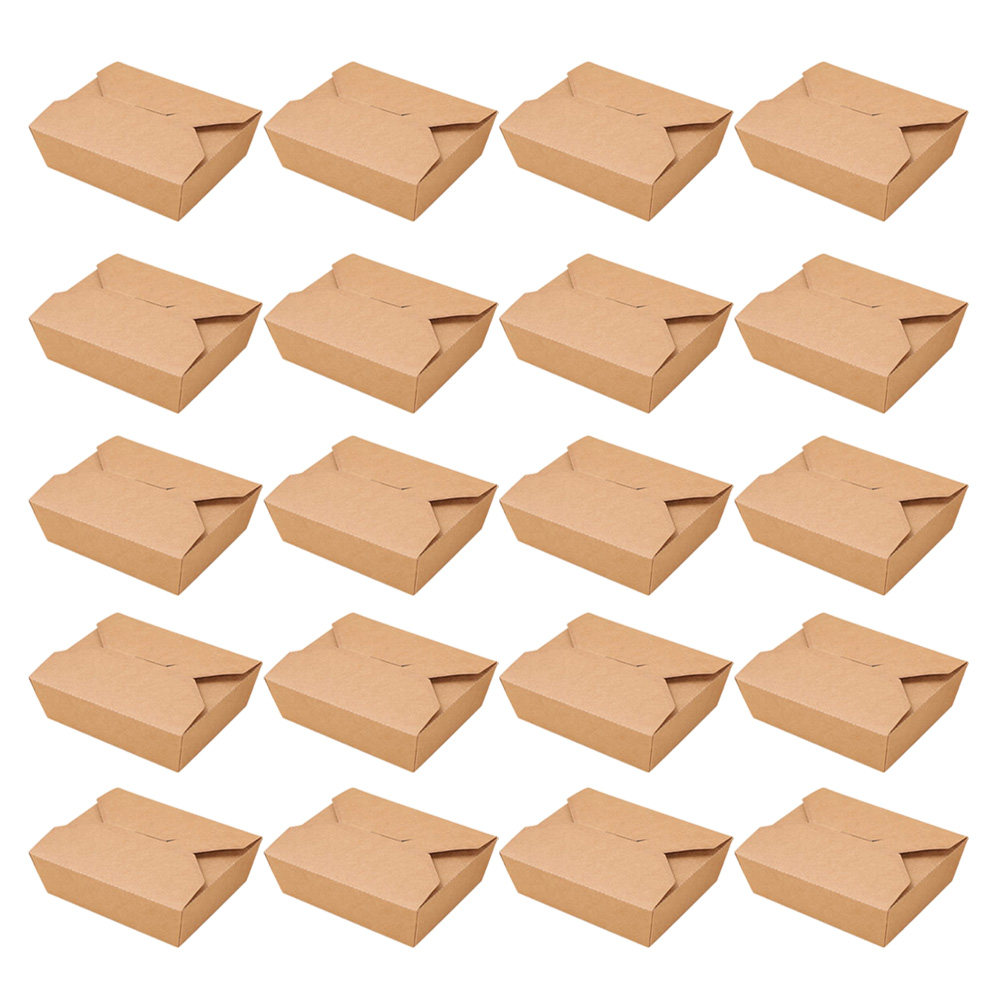 Meal Prep For A Day - 20Pcs Kraft Paper Meal Prep Containers