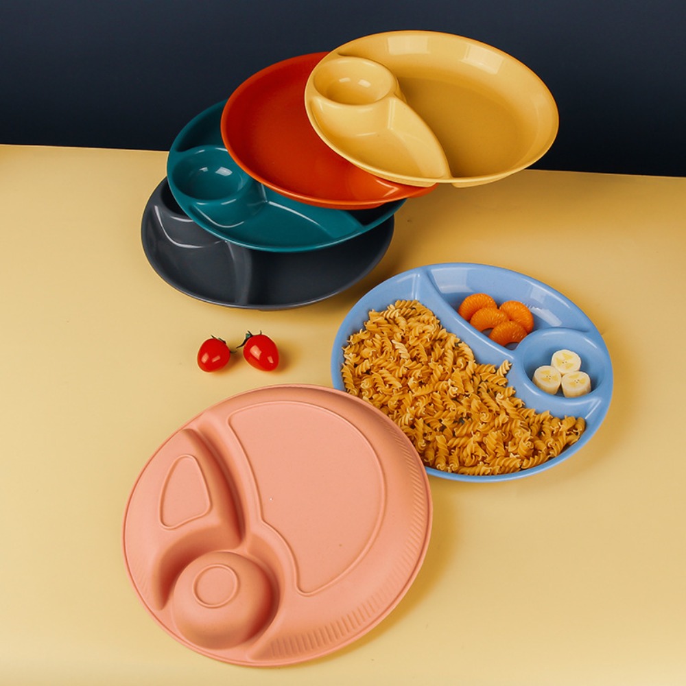 Meal Preparation - 2pcs Household Round Food Plate Microwavable