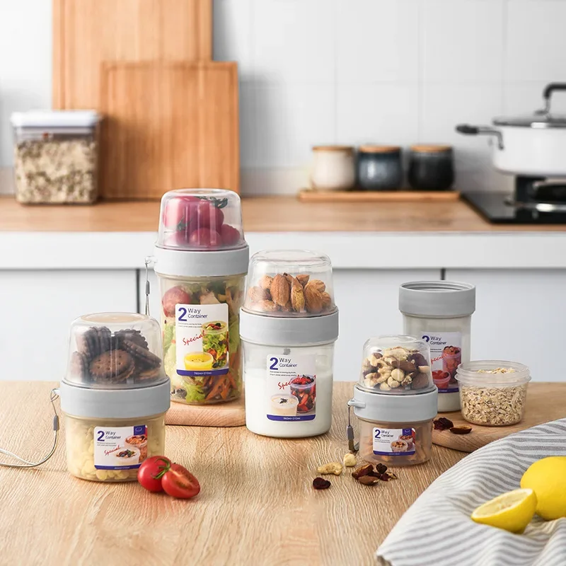 Meal Preparation - Breakfast Oatmeal Cereal Nut Yogurt Salad