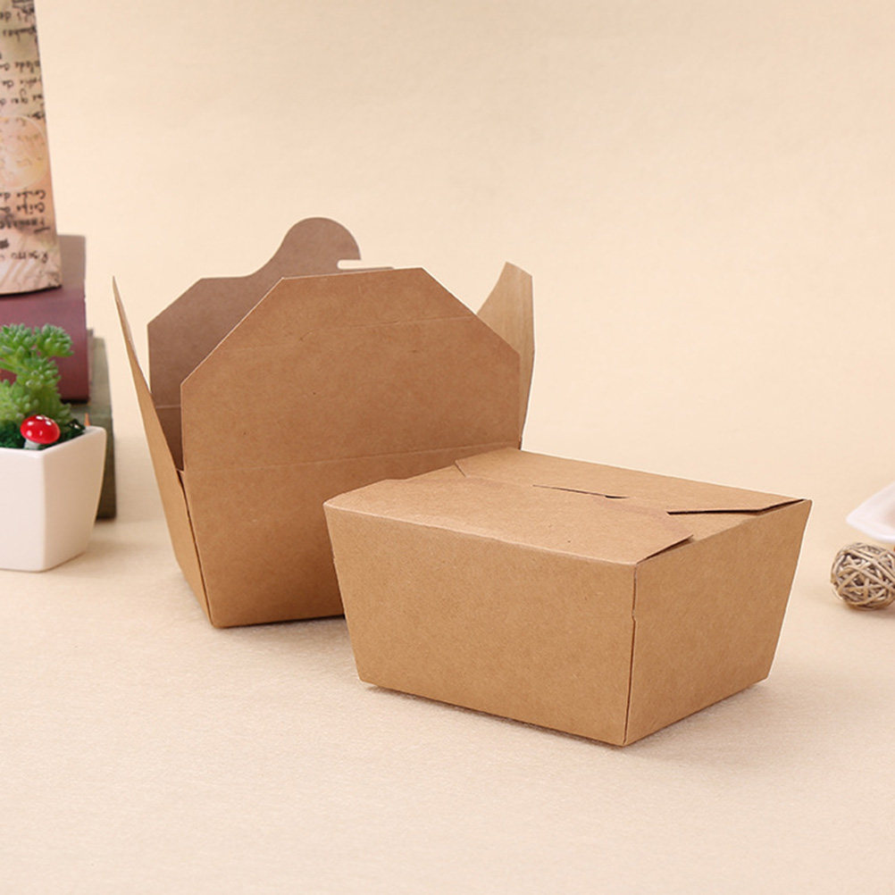 Meal Prep For A Day - 20Pcs Kraft Paper Meal Containers Disposable