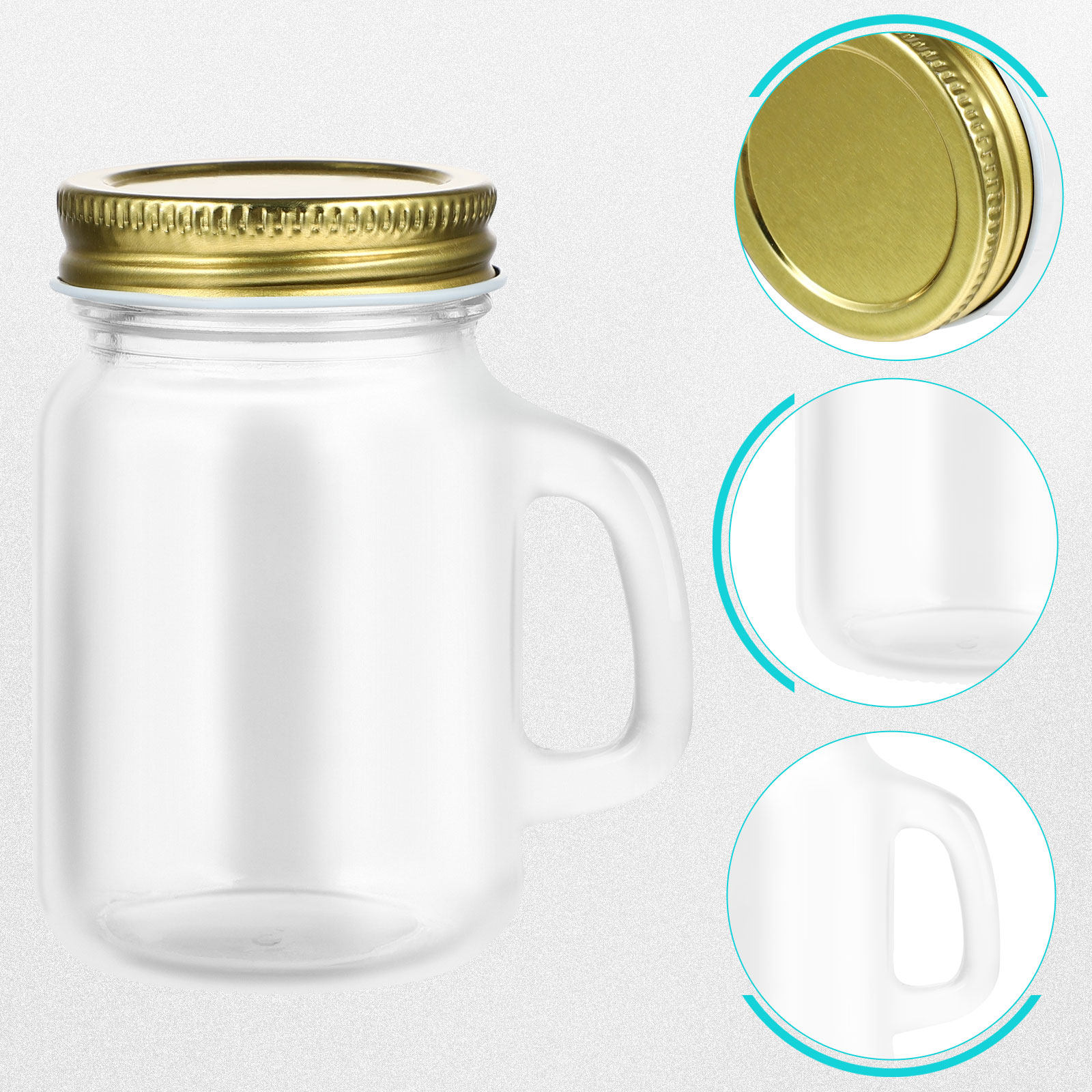 6Pcs Airtight Glass Mason Jars - Meal Prep For A Day incelemesi ve fiyatı