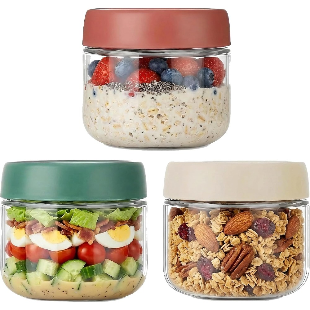 3 Pack 10oz Glass Jars with Sc - Meal Prep Glass Containers With Lids incelemesi ve fiyatı