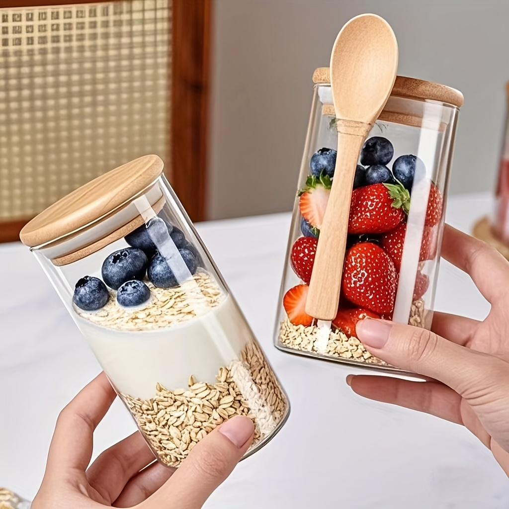 4/8/12Pcs, Oatmeal Breakfast C - Meal Prep Glass Containers With Lids incelemesi ve fiyatı
