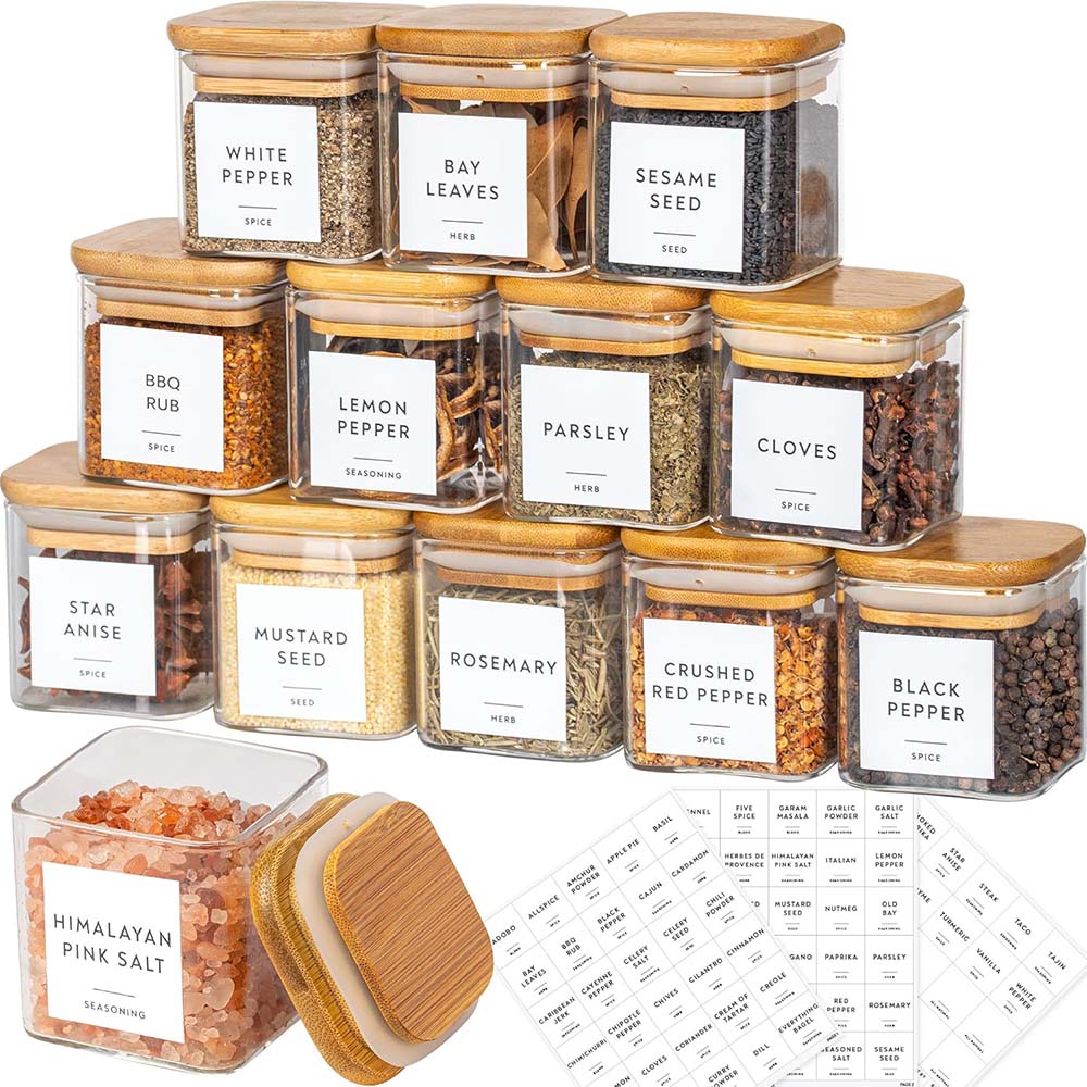 5oz Glass Jars Set with Spice  - Meal Prep Glass Containers With Lids incelemesi ve fiyatı