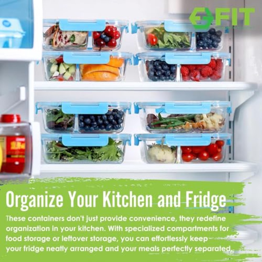 Glass Meal Prep Containers, 2  - Meal Prep Glass Containers With Lids incelemesi ve fiyatı