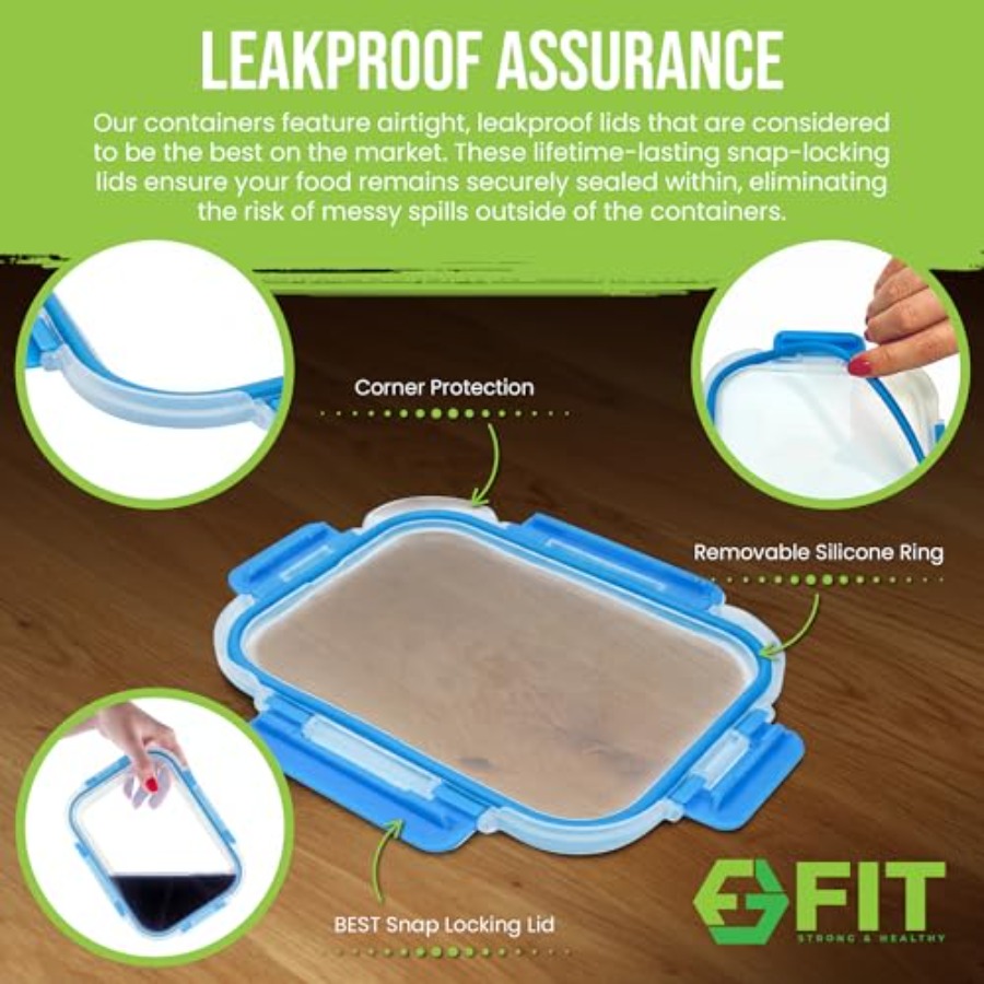 Glass Meal Prep Containers, 2  - Meal Prep Glass Containers With Lids incelemesi ve fiyatı