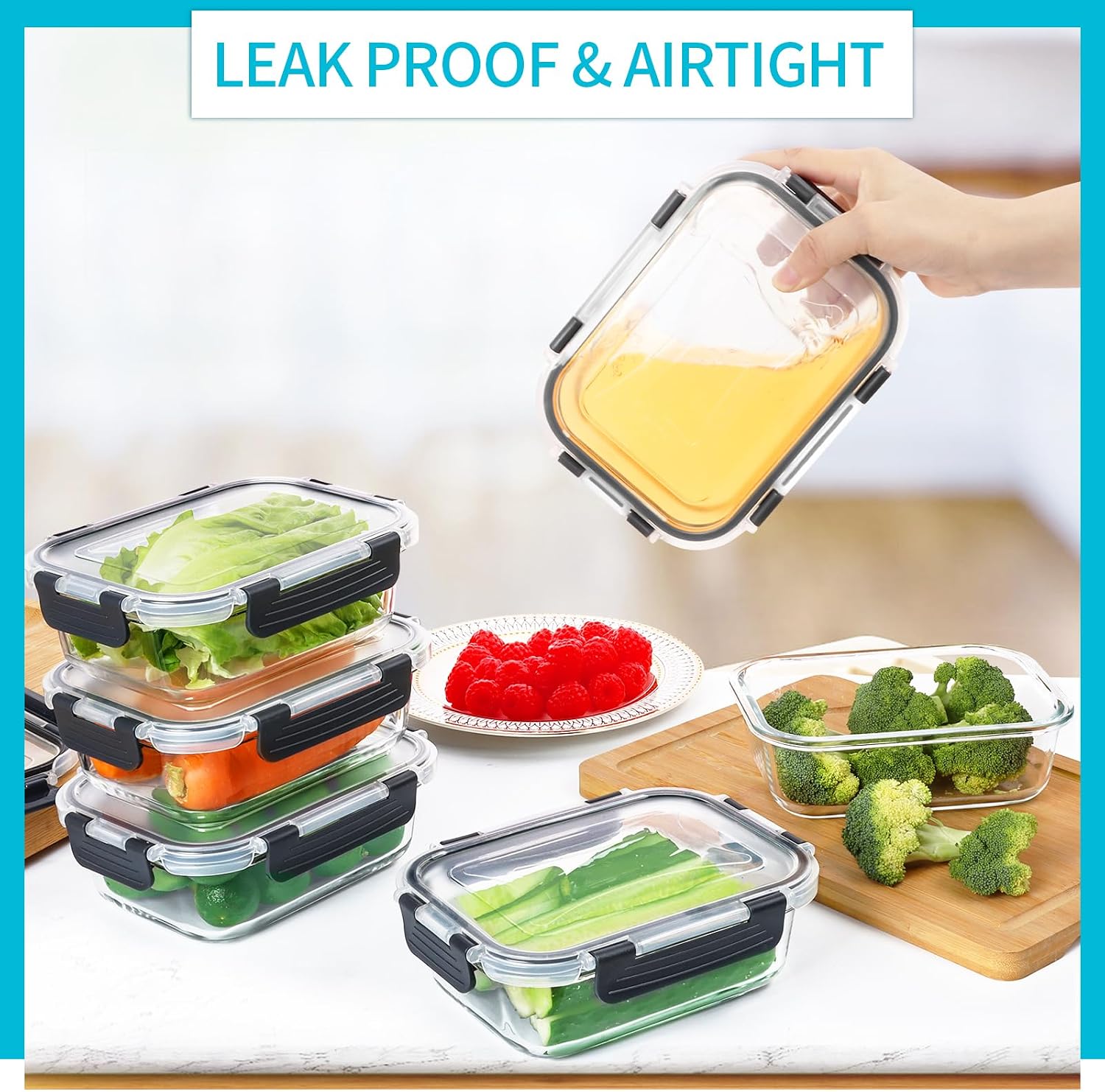 10 Pack Glass Meal Prep Contai - Meal Prep Glass Containers With Lids incelemesi ve fiyatı