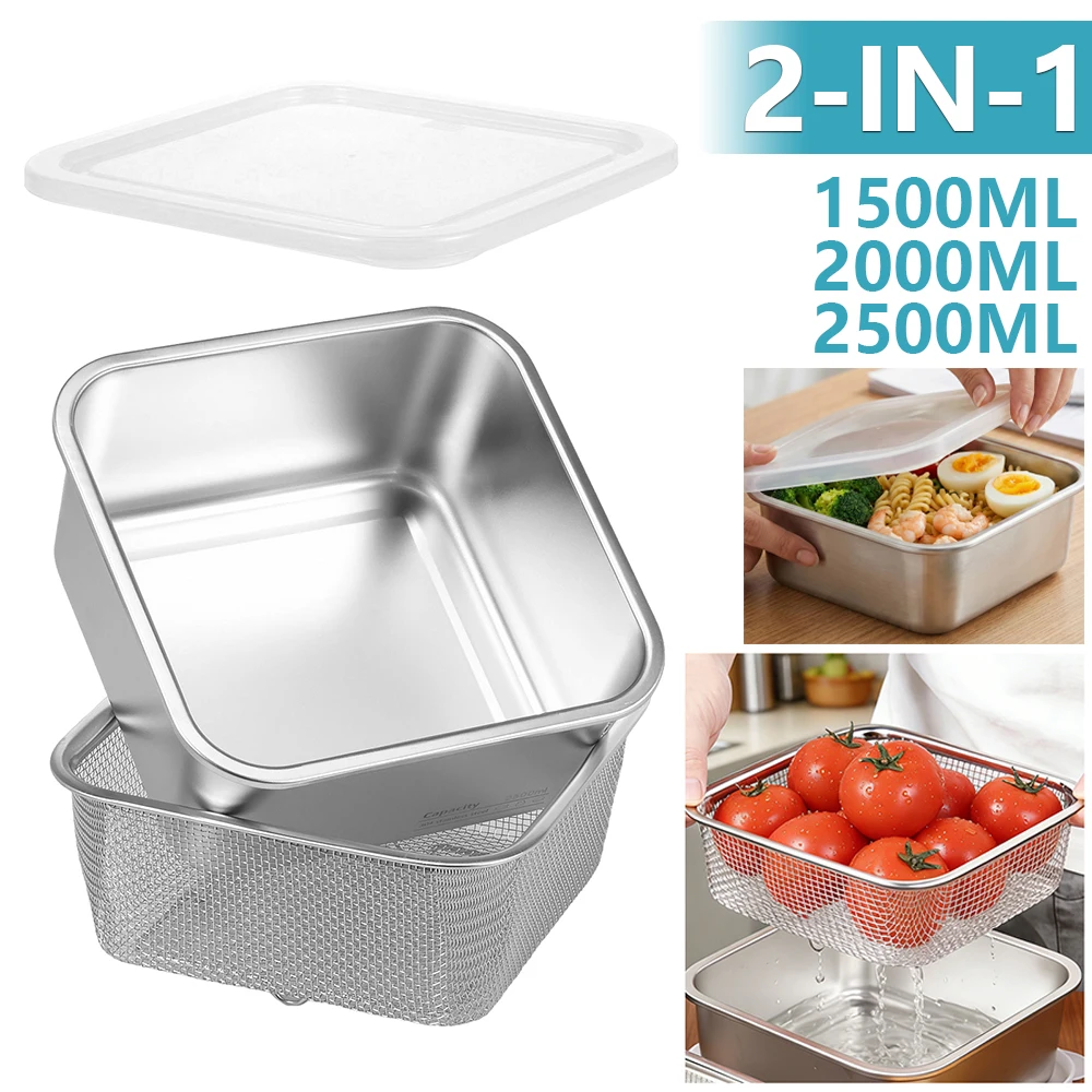 2 in 1 Stainless Steel Fruit W - Meal Prep Box incelemesi ve fiyatı