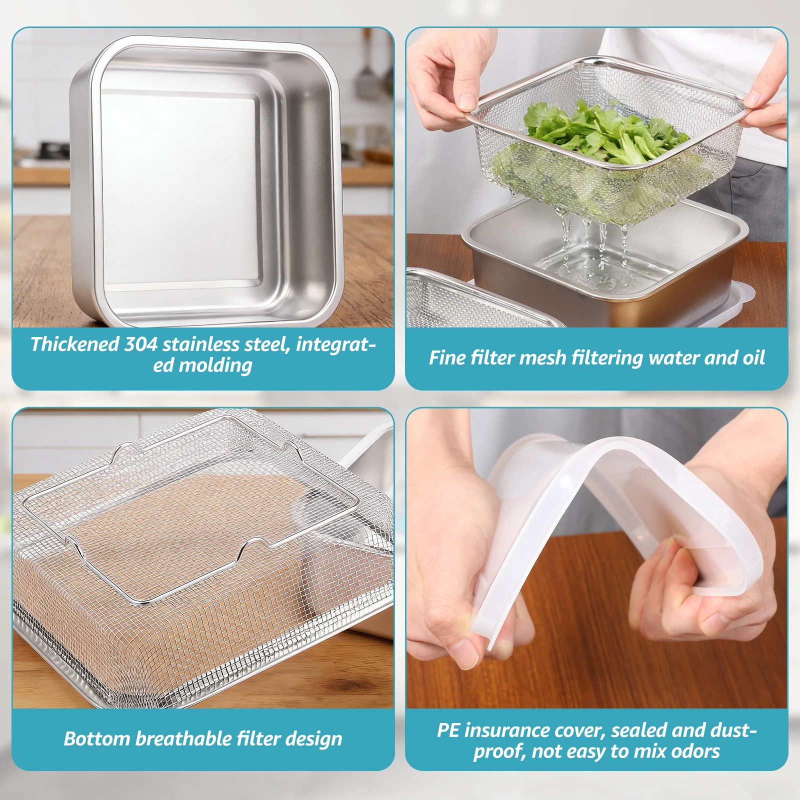 2 in 1 Stainless Steel Fruit W - Meal Prep Box incelemesi ve fiyatı