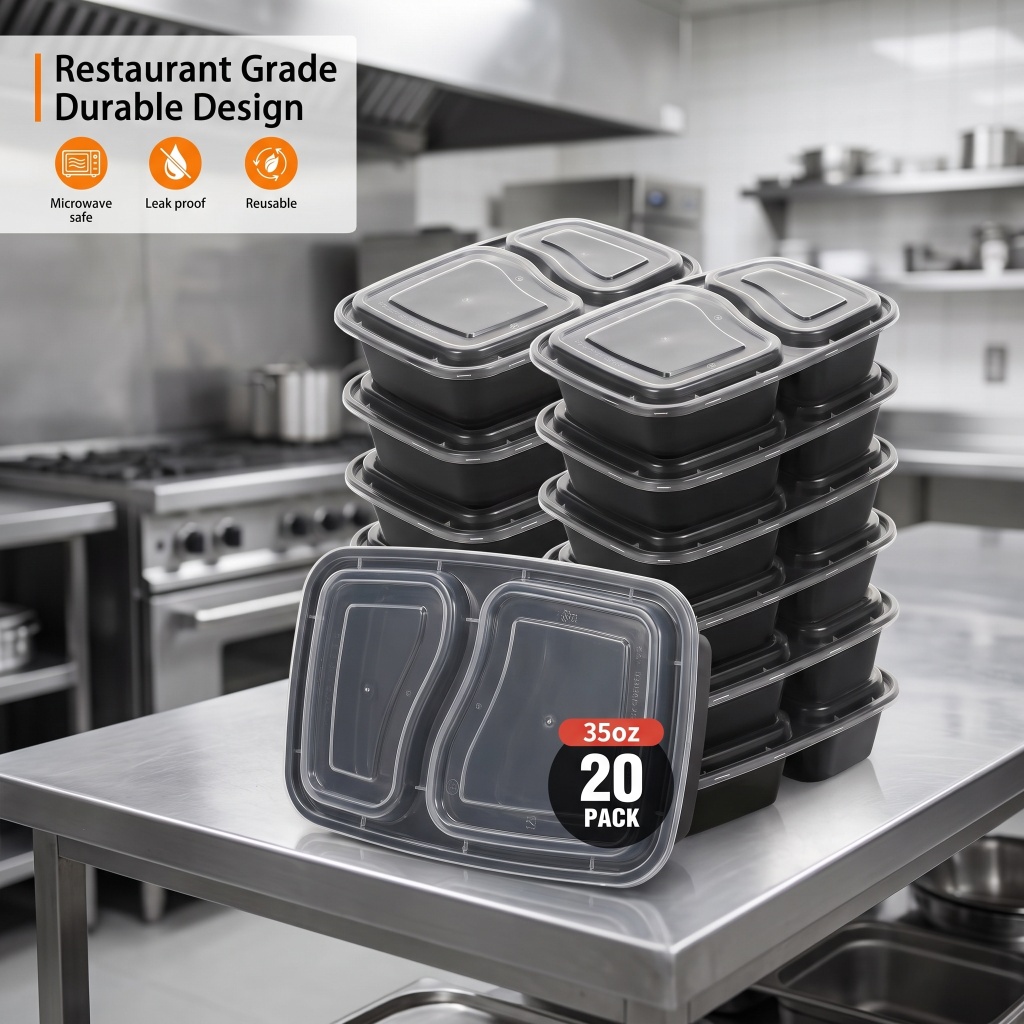 35oz 20 Pack 2 Compartment Lea - Meal Prep For A Day incelemesi ve fiyatı