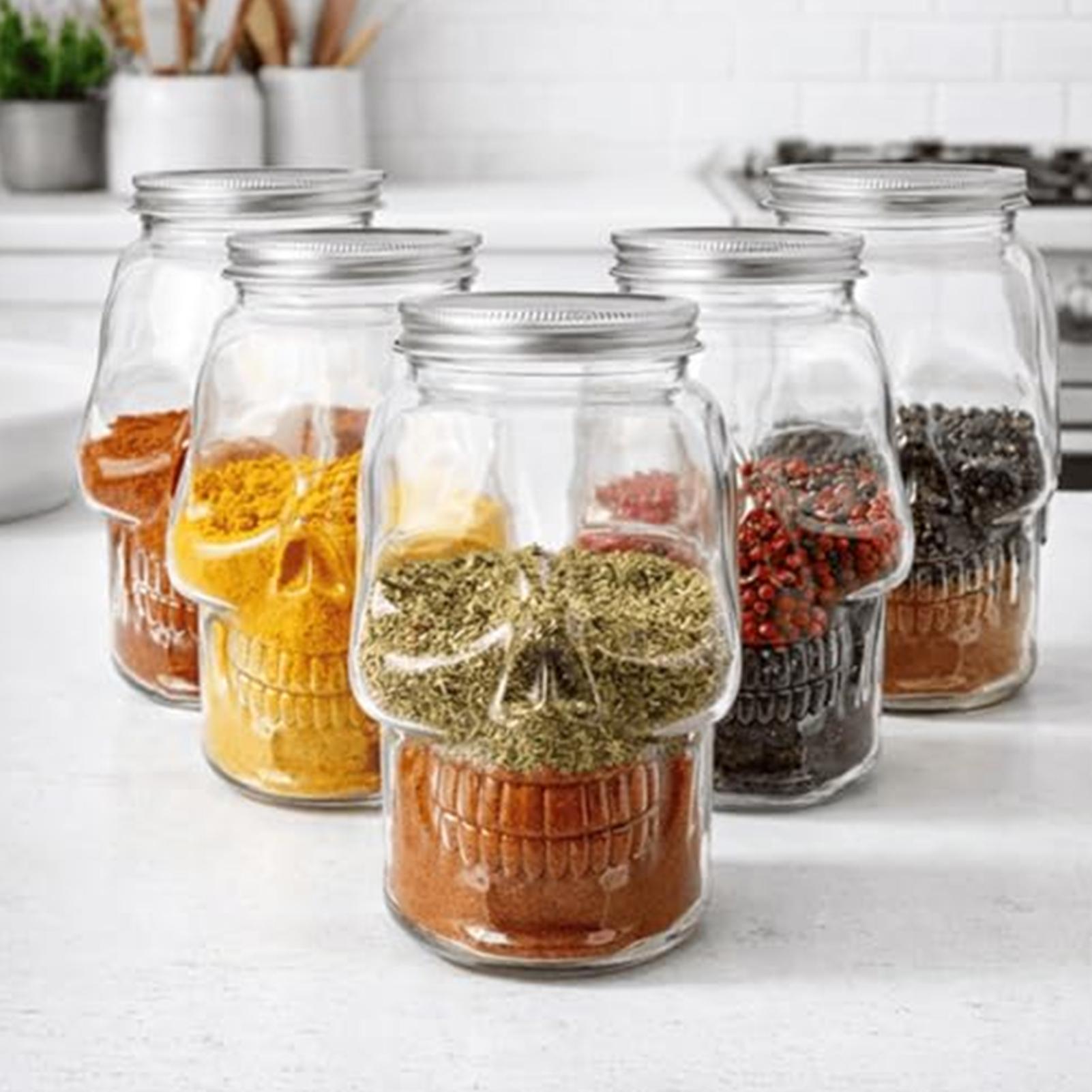 Transparent Skull Jars with Li - Meal Prep For A Day incelemesi ve fiyatı