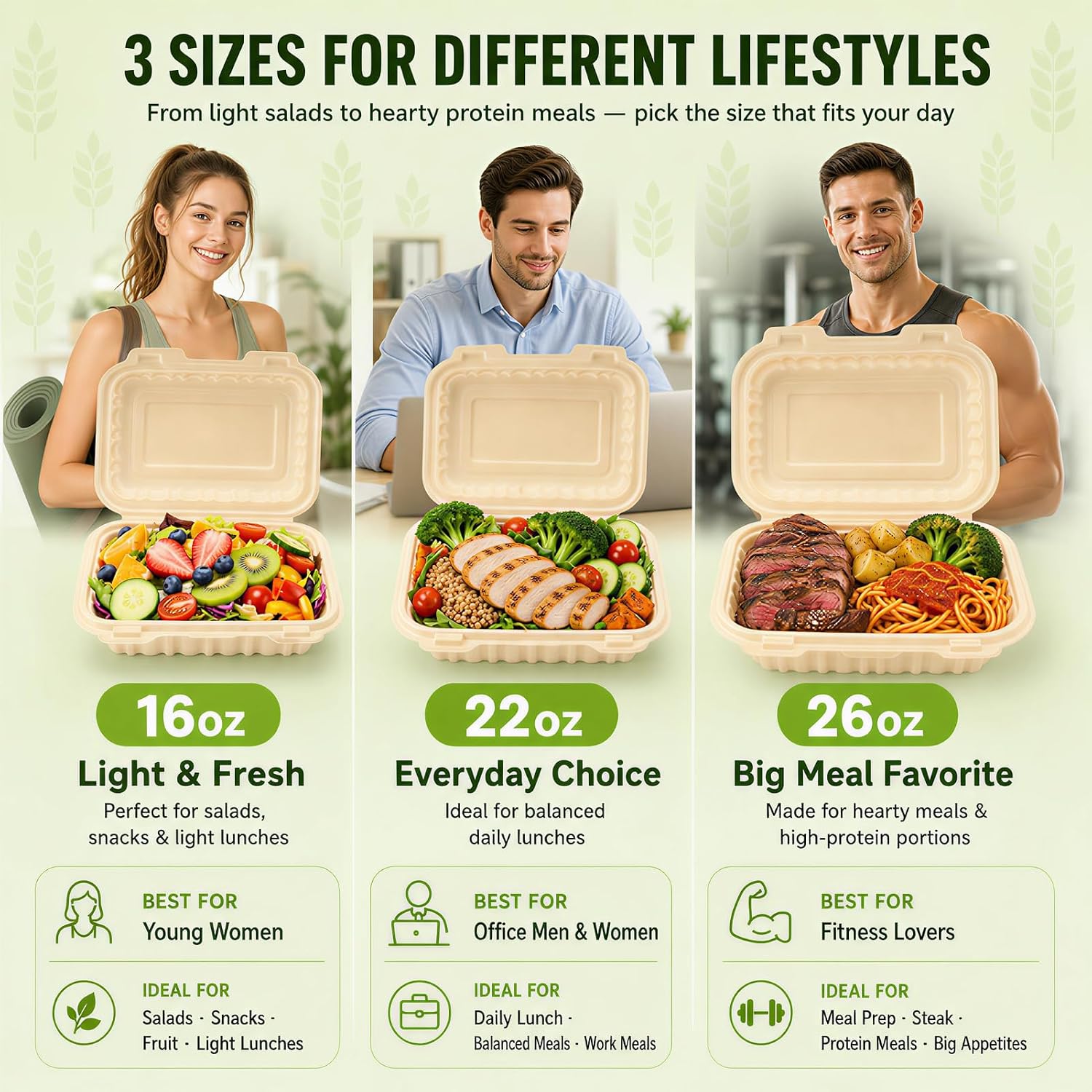 50 Pack 16oz Clamshell Take Ou - Meal Prep Box incelemesi ve fiyatı