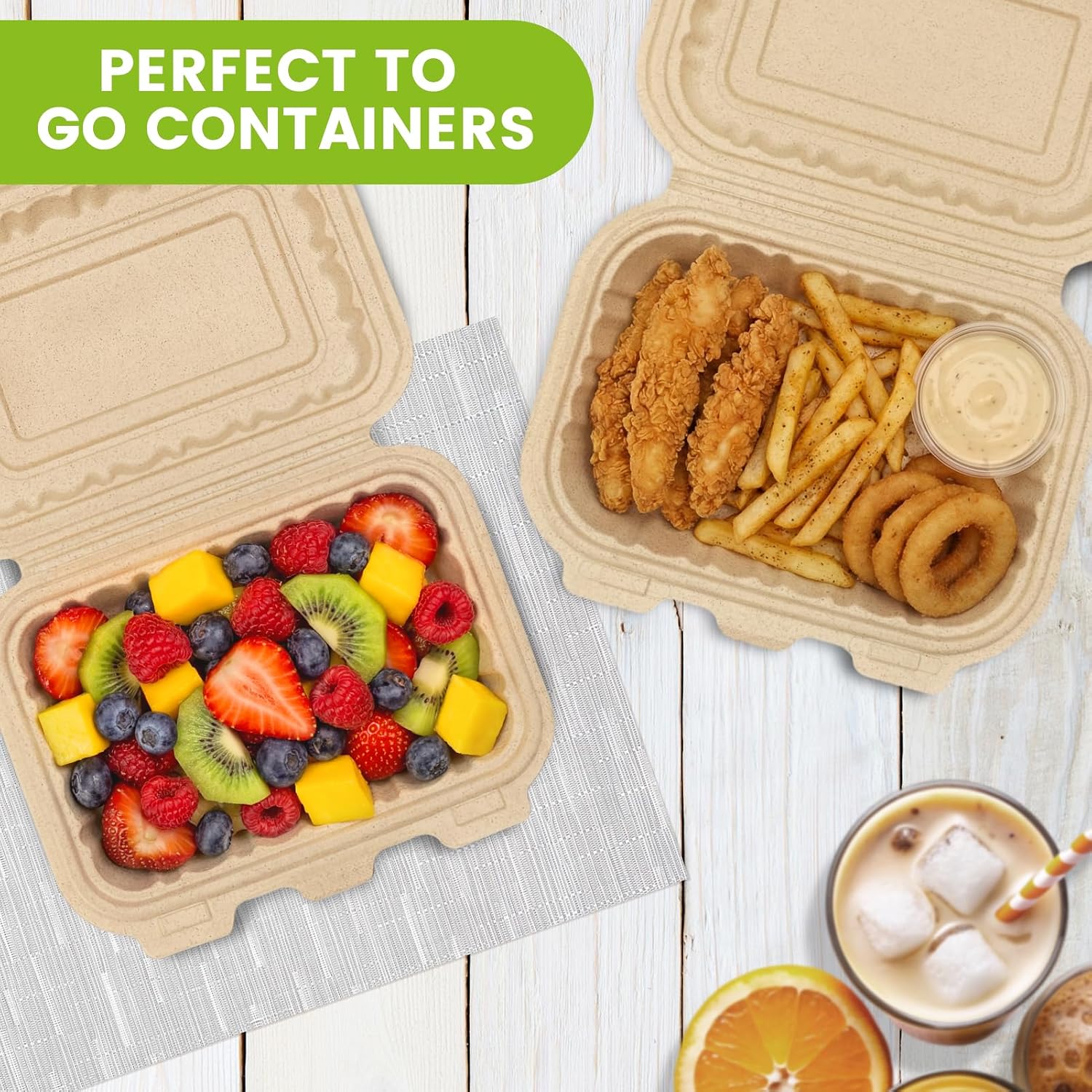 50 Pack 16oz Clamshell Take Ou - Meal Prep Box incelemesi ve fiyatı