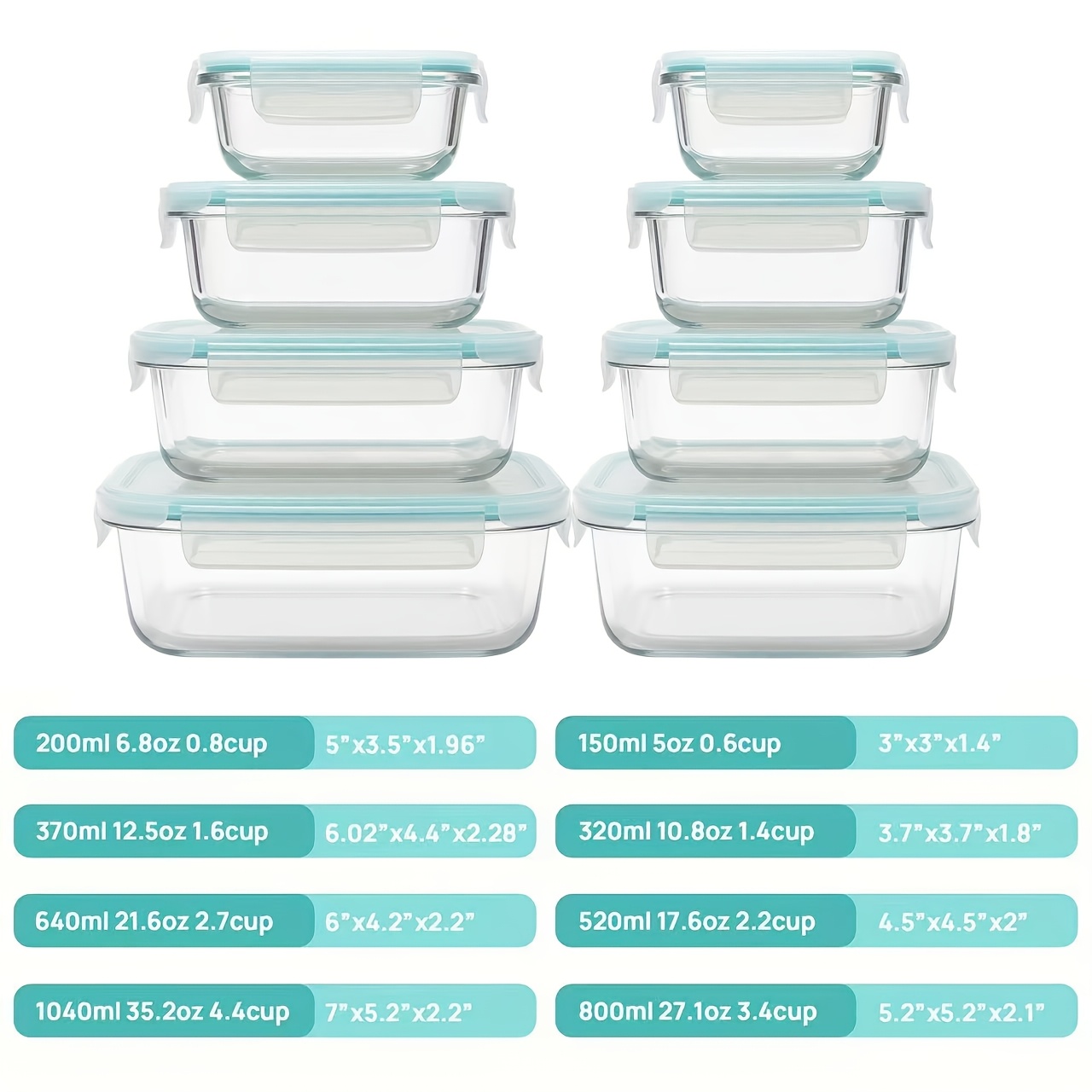 Premium Glass Food Storage Con - Meal Prep Box incelemesi ve fiyatı