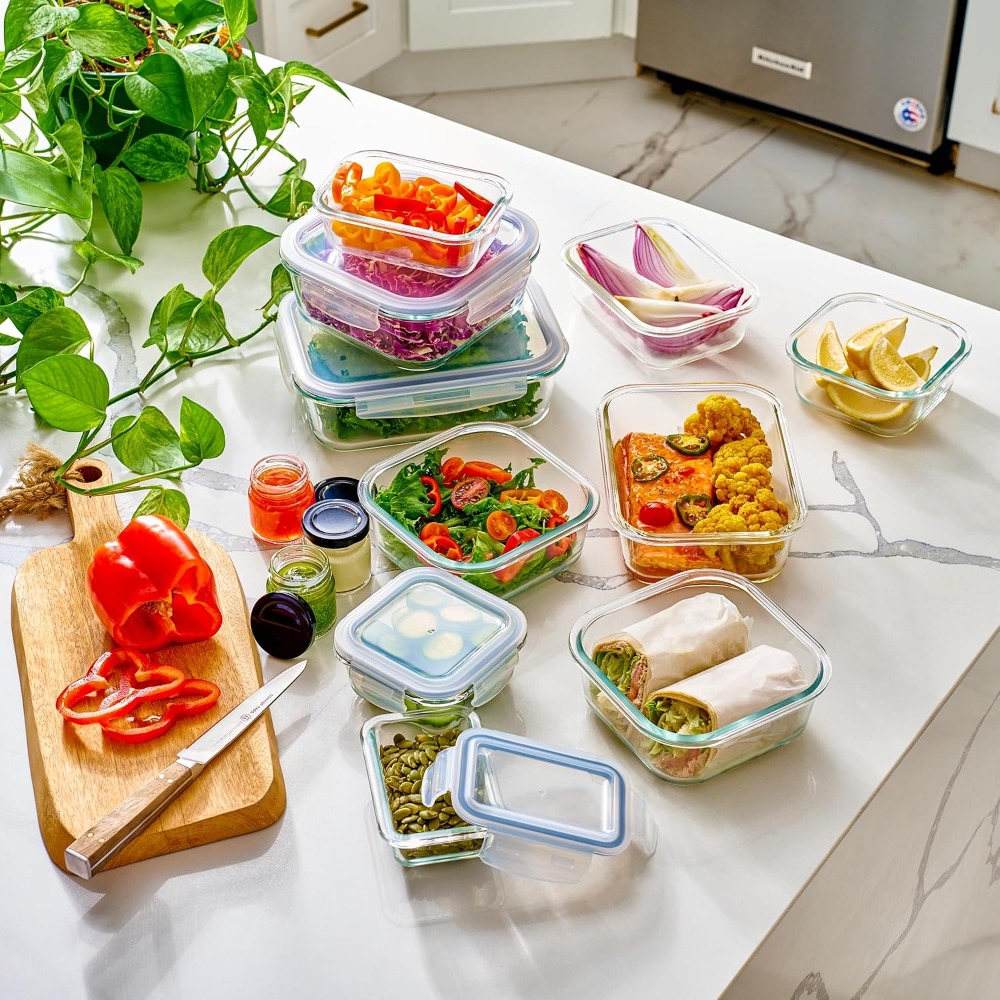 40-Piece Glass Food Storage Co - Meal Prep Box incelemesi ve fiyatı