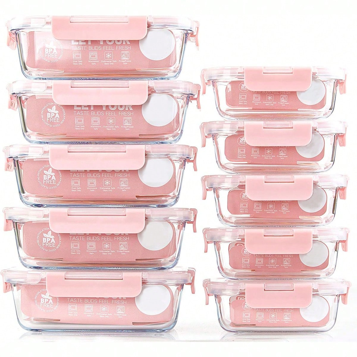 10 Pack Glass Meal Prep Contai - Meal Prep Box incelemesi ve fiyatı