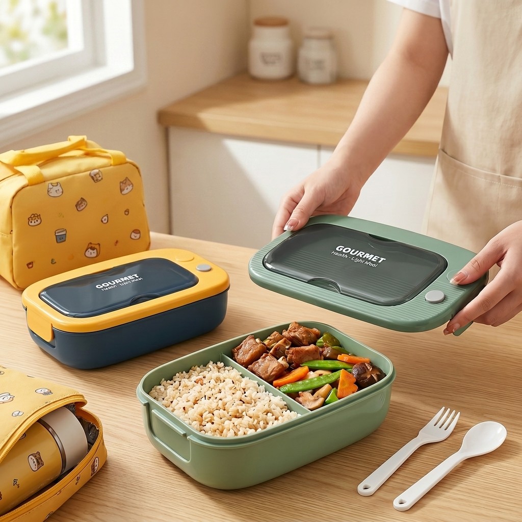 Microwavable Plastic Bento Box - Meal Prep Box incelemesi ve fiyatı