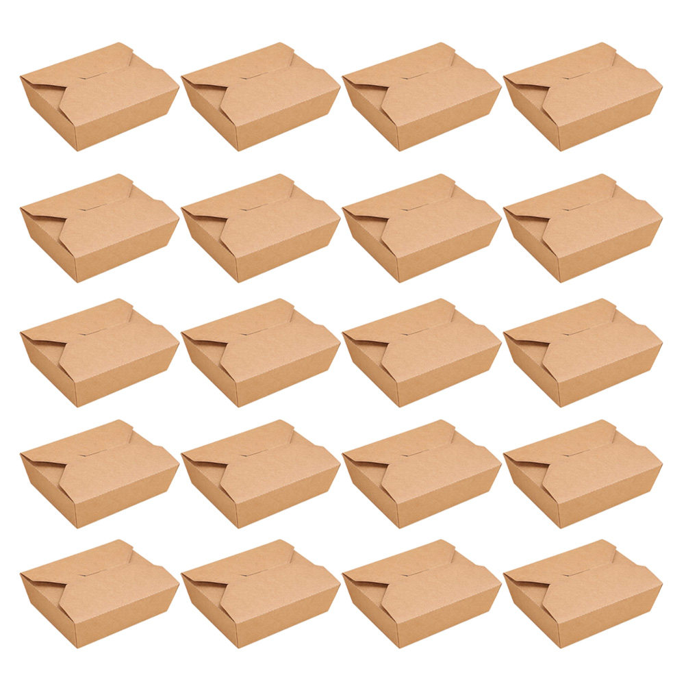20Pcs Kraft Paper Meal Contain - Meal Prep For A Day incelemesi ve fiyatı