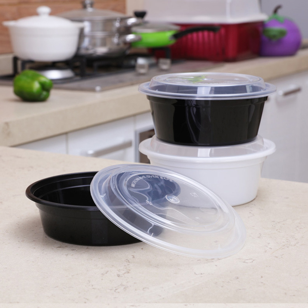 10Pcs Black Round Microwaveabl - Meal Prep For A Day incelemesi ve fiyatı
