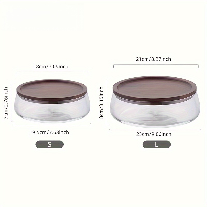 Set of 2 Glass Canisters with  - Meal Prep Glass Containers With Lids incelemesi ve fiyatı