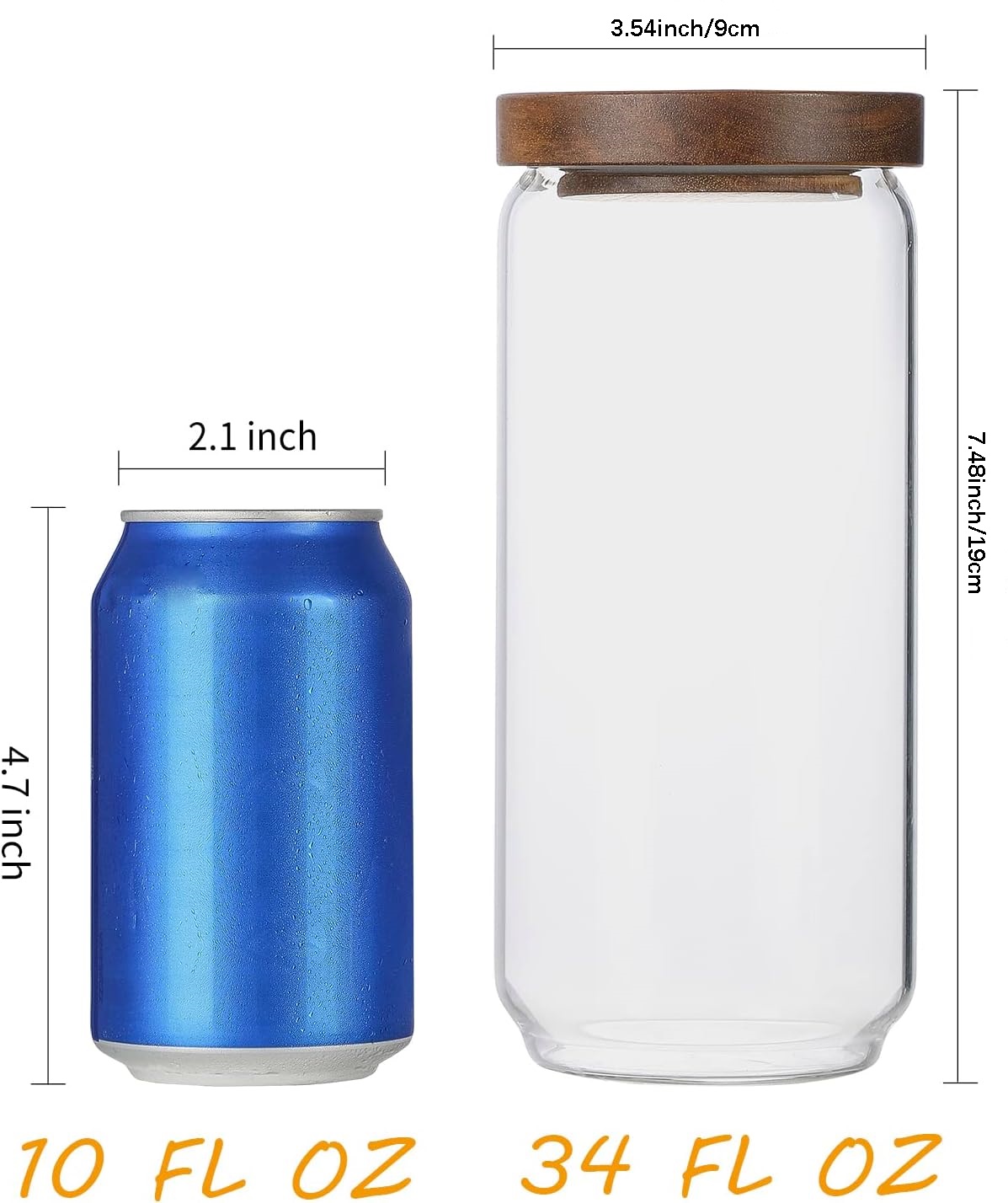 4 Pack 34 OZ Glass Jars with W - Meal Prep Glass Containers With Lids incelemesi ve fiyatı