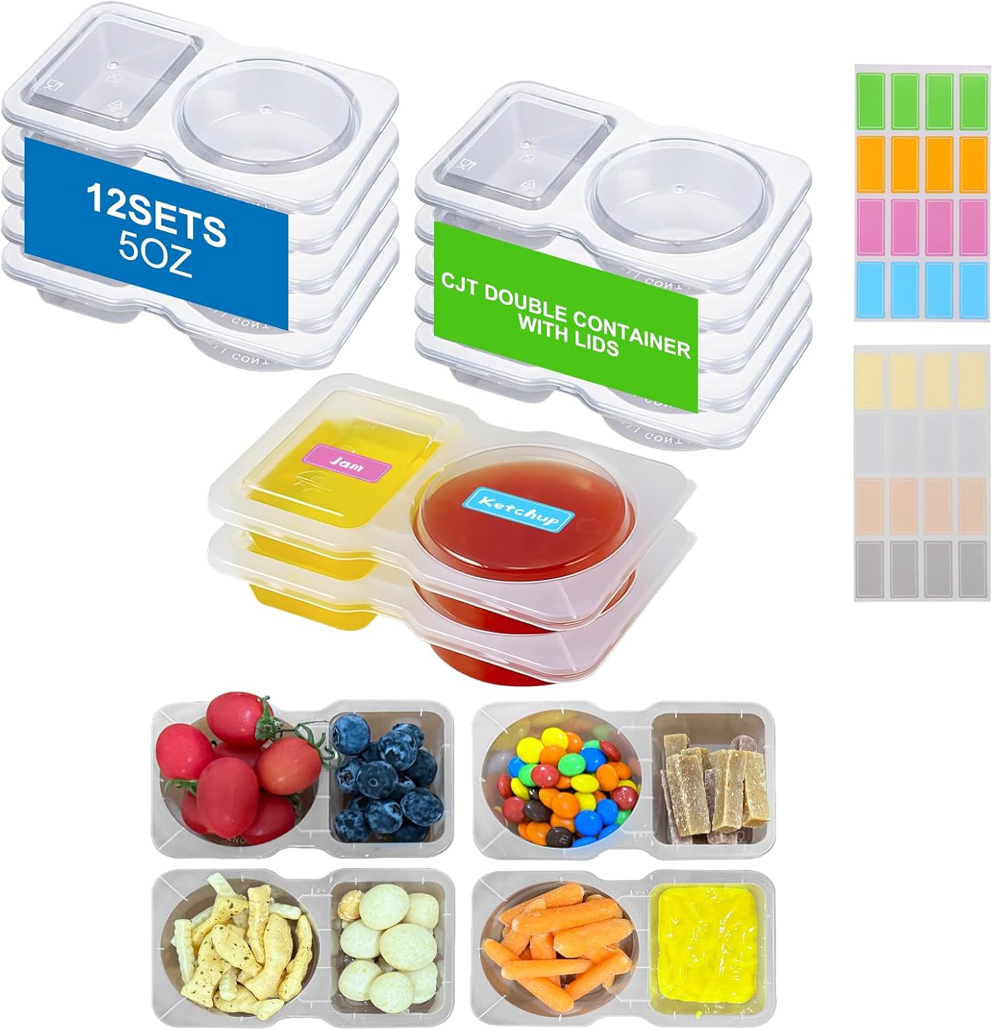 CJT 12 Sets Reusable Compartme - Meal Prep For A Day incelemesi ve fiyatı
