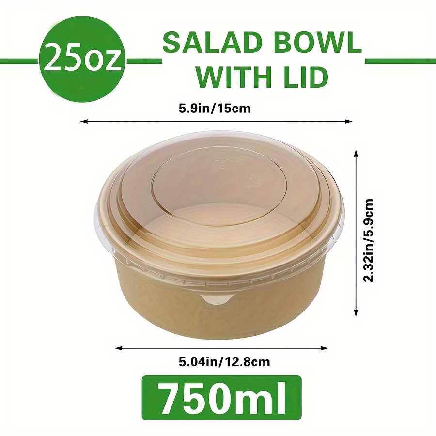 25Oz/750Ml 25/50 Pack Paper Bo - Meal Prep Box incelemesi ve fiyatı