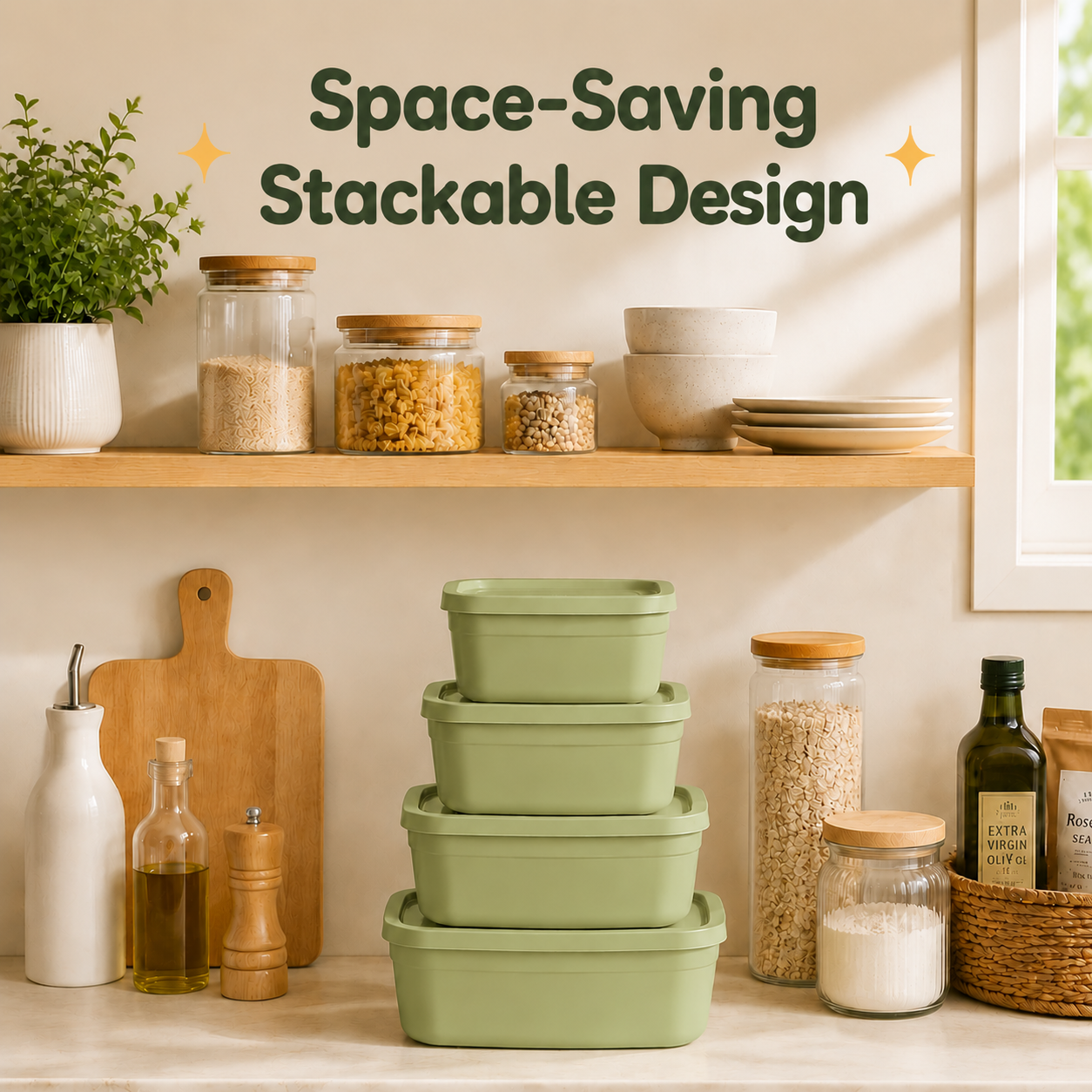 4Pcs Stackable Food Storage Co - Meal Prep Box incelemesi ve fiyatı