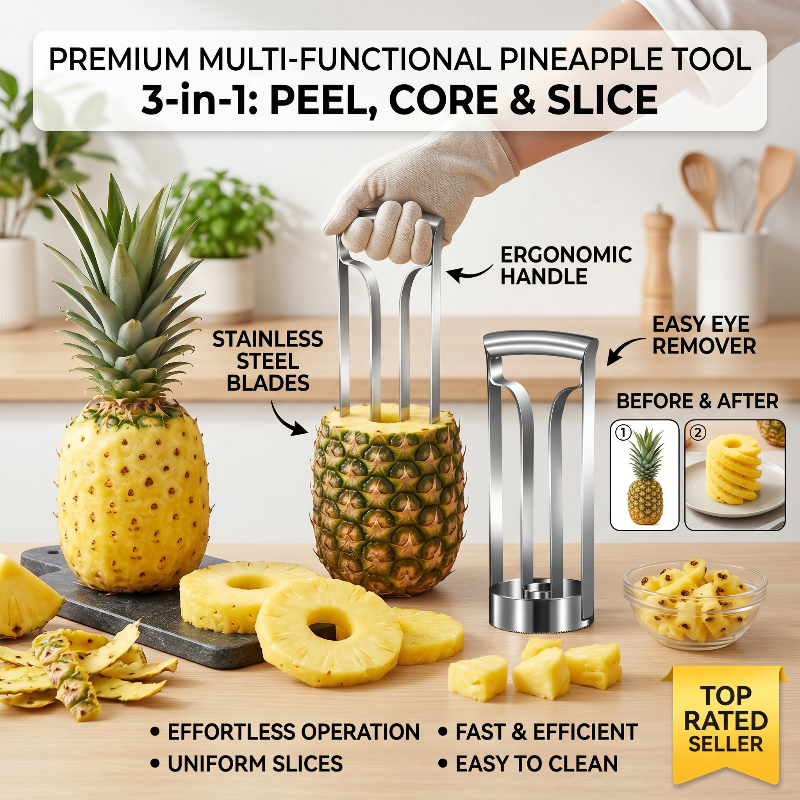 High Quality Kitchen Fruit Gad - Pineapple Corer Slicer incelemesi ve fiyatı