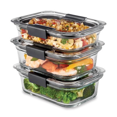 Rubbermaid 6pc (set of 3) Bril - Meal Prep Glass Containers With Lids incelemesi ve fiyatı