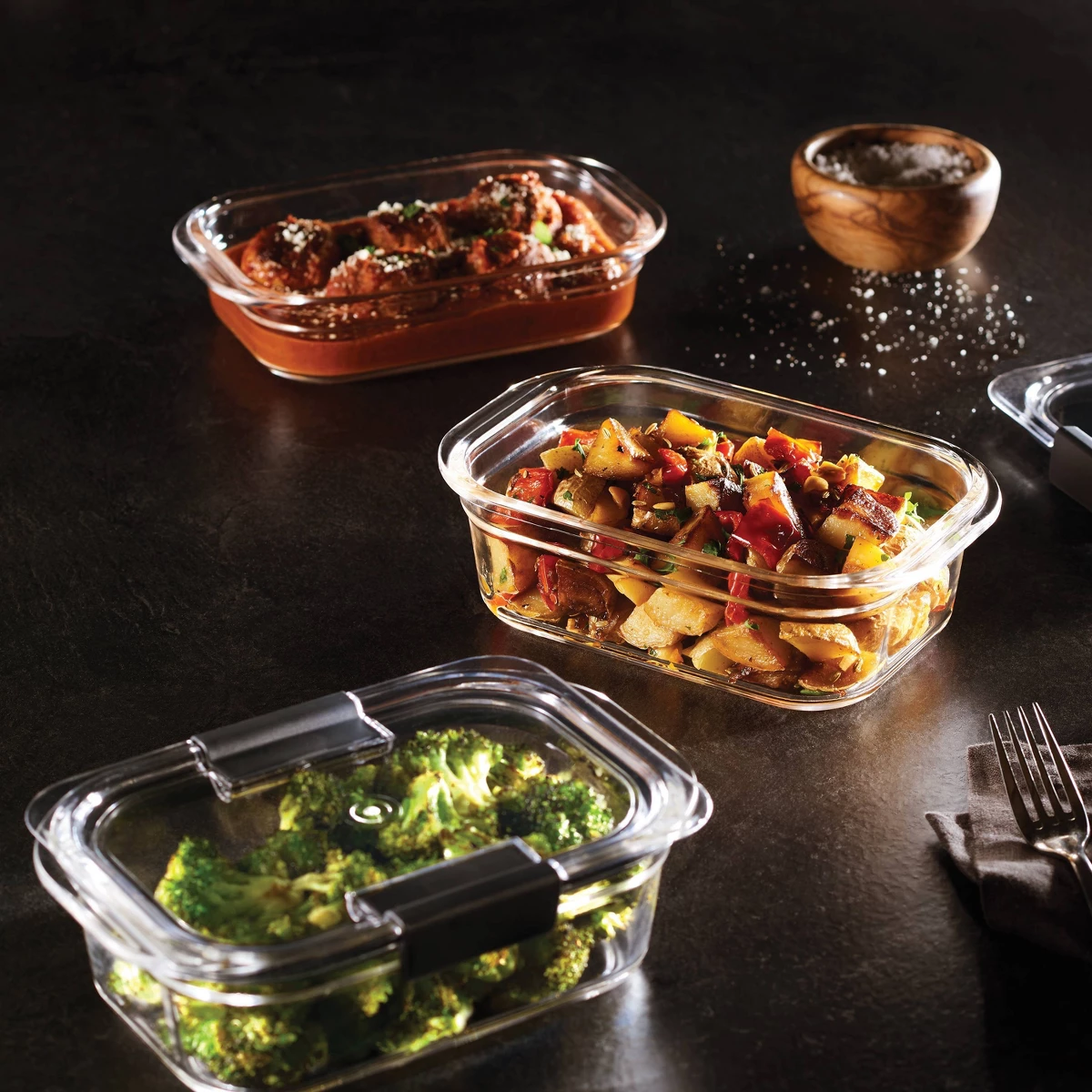 Rubbermaid 6pc (set of 3) Bril - Meal Prep Glass Containers With Lids incelemesi ve fiyatı